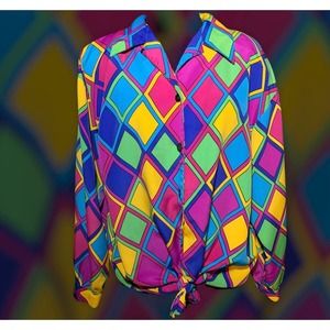 Vintage Diamond Blouse